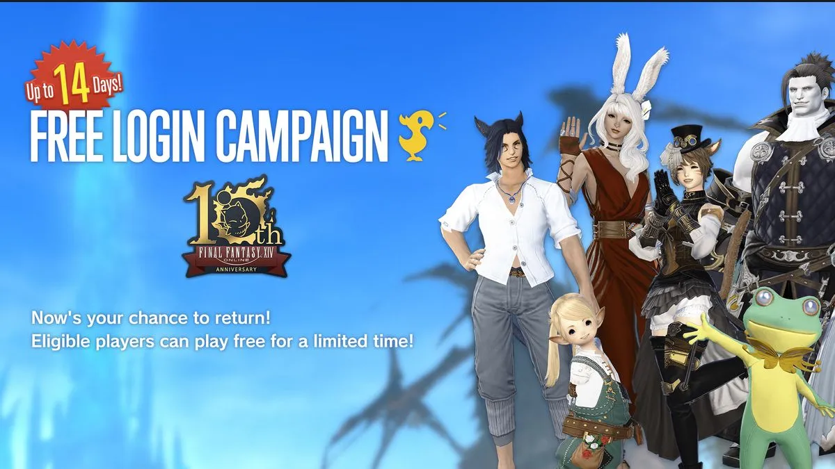 Final Fantasy XIV Free Login Campaign for August 2023