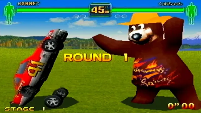 Car vs Bear in fighters megamix