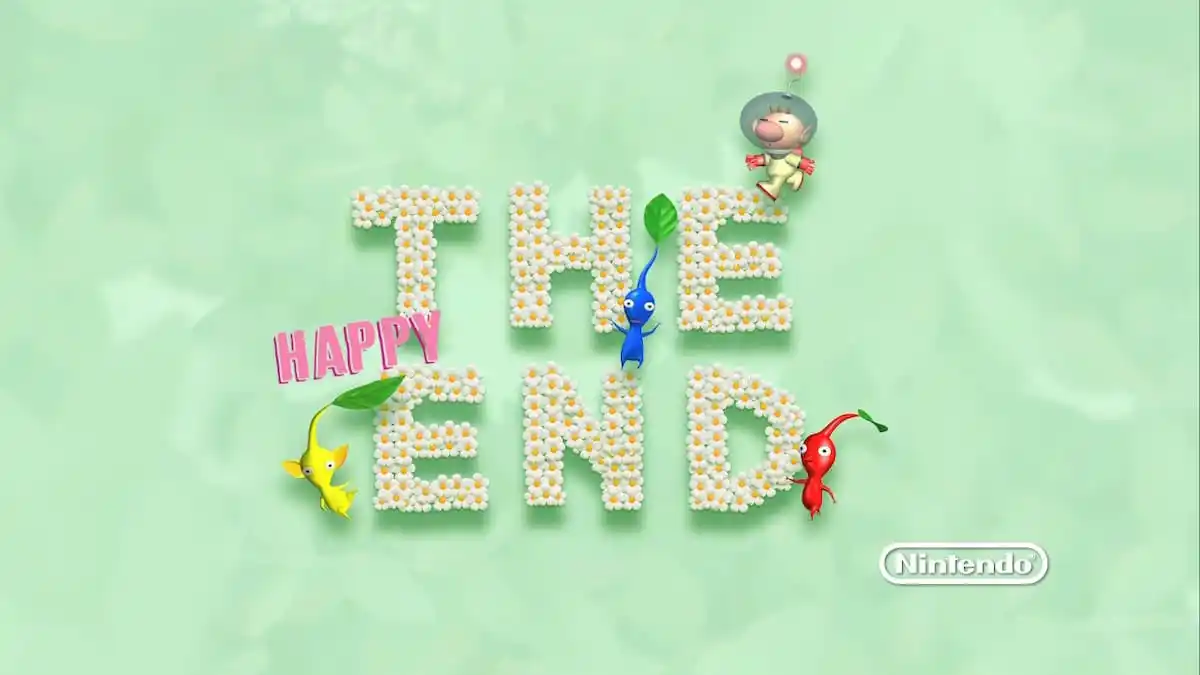 Pikmin HD ending screen