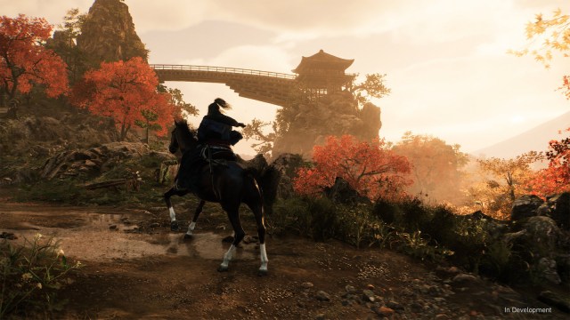 Riding a horse in Rise of the Ronin